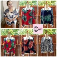 ราคา BIGSIZE เสื้อผ้าคนอ้วน ชุดเซ็ต เกาะอก + เสื้อคลุม สาวอวบ ไซส์ใหญ่ อกได้ถึง 52" ส่งฟรี ลทบ. (2087465693)