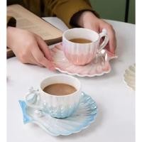ราคา แก้วกาแฟ ถ้วยกาแฟเซรามิค ชุดเซตแก้วพร้อมจานรอง สีพาสเทล สินค้าพร้อมส่ง (28953374307)