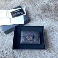 ราคา Kept unused‼️ Chanel wallet 3พับ สีดำ อะไหล่ทองอ่อน สภาพใหม่ซื้อเก็บ เพิ่งซื้อมาเดือนที่แล้วค่า หนังหอม ใหม่ๆเลยค่า (9721209629)