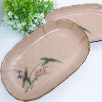 ราคา Lot.349จานเซรามิคญี่ปุ่น~ลายดอกไม้(ดินเผา)จานซูชิ จานเกี้ยวซ่า จานขนมหวาน#ญี่ปุ่นมือสอง (19772244123)