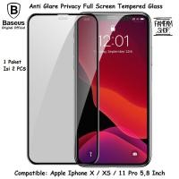 ราคา BASEUS ต้นฉบับกระจกนิรภัยแบบเต็มหน้าจอ Iphone X XS 11 Pro 5.8 "ป้องกันแสงสะท้อน Spy ความเป็นส่วนตัว CONTENTTS 2 ชิ้น (41405750433)