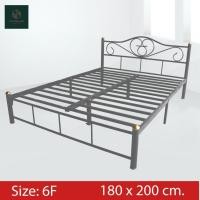 ราคา เตียงเหล็ก 6ฟุต รุ่นโลตัส เหล็กหนา 0.8มิล ประกอบง่าย -ขนาดรูปสุดท้าย สูง33Cm (2288320590)