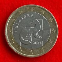 ราคา เหรียญยูโร โครเอเชีย​​ Croatia 1 euro ปี 2024 เหรียญต่างประเทศ (28077428836)