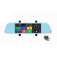 ราคา กล้องติดรถกระจกมองหลังคู่ รองรับ WIFI และ OS Android (7603942966)