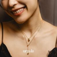ราคา URPALS สร้อยคอ สร้อยคอไฮโซ ตัวเรือน Stainless ชุบทอง 18K ใส่อาบน้ำ ออกกำลังกายได้ (41952568495)