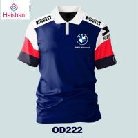 ราคา Haishan OD222 เสื้อคอปก มีซิป BMW ODIN Zippered Polo Shirt (23971380164)