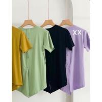 ราคา เสื้อยืดแต่งกระดุมหลังเก๋ๆ (24921759840)