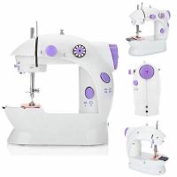 ราคา จักรเย็บผ้า ไฟฟ้า มินิ ขนาดพกพา Mini Sewing Machine จักรเย็บผ้าขนาดเล็ก พกพาสะดวก (สีม่วง) 234771/A2230 (28574412900)