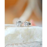 ราคา Gems Heritage : ต่างหูเพชรแท้ Baguette and round stud earrings( ERWG367) (44058457538)