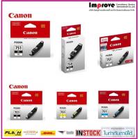 ราคา Canon ตลับหมึกอิงค์เจ็ท รุ่น PGI750XL PGBK-XL /CLI-751XL BK/C/M/Y/GY (หมึกแท้100%) ไซด์ใหญ่ XL (260762377)
