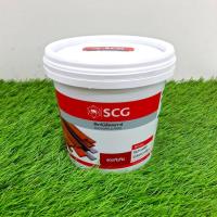 ราคา สีทา ไม้สังเคราะห์ ไม้ฝา สีเเดงทับทิม น้ำหนัก 1 กก. SCG (5736797634)
