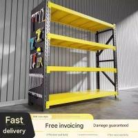 ราคา Shelves multi-layer racks household supermarket shelves warehouse storage racks floor heavy iron racks (41427410306)
