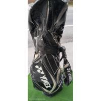 ราคา ถุงกอล์ฟมือสอง ถุงกอล์ฟหนังแก้ว YONEX สภาพตัวถุงดี ซิปดี *Coverมีรอยฉีกเล็กน้อยดังรูป และโลโก้หลุด (41277396848)