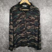 ราคา เสื้อเชิ้ตแขนยาวลายพราง ผ้าcotton เสื้อเชิ้ตแขนยาววินเทจ เสื้อลายพราง อก 41 (48551206590)