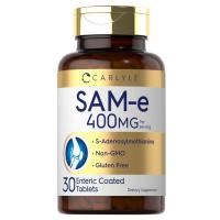 ราคา Carlyle SAM-e 400 mg. 30 Capsules เสริมการทำงานของสมอง บรรเทาข้ออักเสบ ข้อเสื่อม เข่าเสื่อม (27350815296)