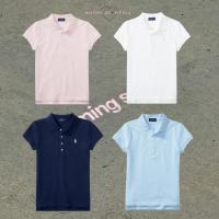 ราคา พร้อมส่ง Polo Ralph Lauren เสื้อโปโลเด็กผู้หญิง 4 กระดุม รุ่น Button‑Front Stretch Mesh Polo Shirt ของแท้ 100% (41820481755)