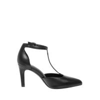 ราคา Payless Fioni Women Saxon T-Strap Pumps - Black_04 (46452963298)