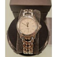 ราคา Tag Heuer ก้างปลา Boy size หน้าปัดขาว 2ชั้น WG1212-K0 Quartz พร้อมกล่องแท้ คู่มือ การ์ด (53850280790)