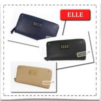 ราคา ELLE แท้!!! กระเป๋าสตางค์ใบยาวซิปรอบ ELLE หนังลายนิ่ม (ELLEpl113A) (3214173410)