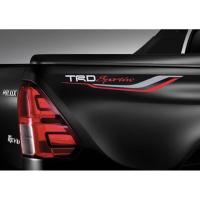 ราคา สติ๊กเกอร์* ลายข้าง TRD sportivo ติดข้างท้ายกระบะ Toyota Hilux Revo ขนาด* 9 x 68 cm ราคาต่อคู่ มี 2 ข้าง (7355653703)