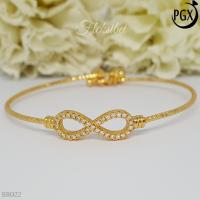 ราคา PGX Xuping สร้อยข้อมือกําไลข้อมือยืดหยุ่นชุบทอง - BR022 (40405743658)