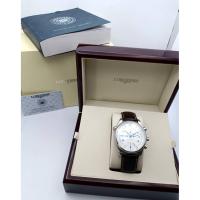 ราคา มือสอง พร้อมใช้ Longines - L2.717.4.78.5Master Collection 44 RetrogradeStainless SteelArabic NumeralsAlligator Leather (28791949728)