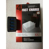ราคา 4 USB Charger Quick Charge หัวชาร์จ 4 USB รองรับชาร์จเร็ว สีดำ (6431860348)