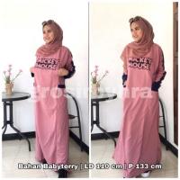 ราคา Gamis busui ชุดเดรสแม็กซี่ที่เป็นมิตร พยาบาล ชุดเดรสยาว อินเทรนด์ babyterry ขวา เปิดซ้าย (9529233432)