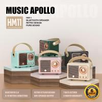 ราคา Music Apollo HM11 ลำโพงบลูทูธพกพา ลำโพงสไตล์เรโทร ไร้สาย ลำโพงวินเทจ MA Mini Bluetooth Speaker (21724030065)