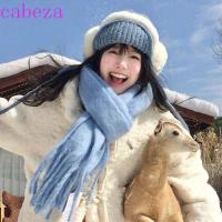 ราคา Cabeza ผ้าพันคอพู่ขนสัตว์ยาว,ผ้าพันคอแคชเมียร์ฤดูหนาวสีทึบกลางแจ้ง,แฟชั่นสไตล์เกาหลีกันลมผ้าคลุมไหล่แคชเมียร์ที่อบอุ่นสาว (29912618312)