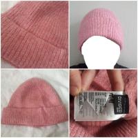 ราคา divided by H&M beanie hat หมวกไหมพรมสีชมพู (24755420416)