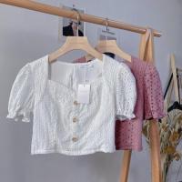 ราคา เสื้อครอปตาไก่กระดุม Modcharms l ซับในเต็มตัว l แขนยืดหยุ่น l 2 สี l Instock (26633240362)