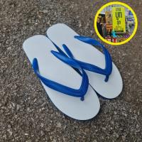 ราคา แตะนันยางช้างดาวสีขาวฟ้า 1 คู่ เหนียวทนทาน ใส่สบาย ตรา นันยาง (42920336771)