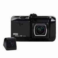 ราคา กล้องติดรถยนต์ 2 ตัว หน้าหลัง Car DVR Camera 1080P 3.0" VideoRecorder Registrator G-Sensor (649009103)