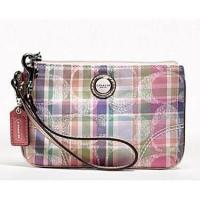 ราคา COACH POPPY MADRAS SMALL WRISTLET 47589 (866378271)