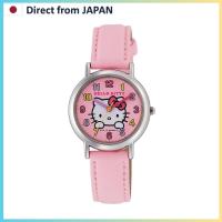 ราคา [Citizen Q&Q] Wristwatch Analog Hello Kitty Waterproof Leather Strap HK15-002 for Women Pink (50555629009)