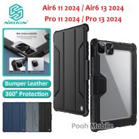 ราคา เคส Nillkin ใส่ปากกา สำหรับ ไอแพด มีทุกรุ่น Gen 7/8/9/10 10.2 Air 1/2/3/4/5/6 10.9 M4 Pro 11/13 2024 Air6 Pro13 008 (47755978157)
