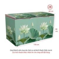 ราคา รูปลอกตู้ฉนวน ตู้แช่ ตู้ไอติม ทรงดอกบัวสีฟ้า เนื้อหนา ทนสุดๆ ทนน้ํา ล้างจารบีง่าย (ทีโบ28) (56703848844)