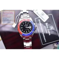 ราคา Royal Crown (รุ่น Submariner ของแท้ 100%) นาฬิกาผู้ชาย สุภาพบุรุษ ขนาดหน้าปัดรวมเม็ดมะยม 44 mm. สายสแตนเลส (4160575324)