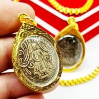 ราคา เหรียญรุ่นแรก หลวงพ่อ วัดบ้านแหลม เนื้อเก่า งานเลี่ยมทองไมครอนเกรดAกันน้ำ อานุภาพประมาณไม่ได้ศักดิ์สิทธิ์ครอบจักรวาล ขอไ (17505256601)