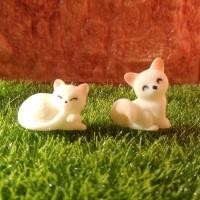 ราคา โมเดลจิ้งจอกขาว โมเดลสัตว์แต่งสวนขนาดเล็ก (22613132089)