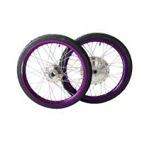 ราคา ชุดล้อม่วงขอบ #17 1.40x2 ดุมกระจกพร้อมยางนอกลายไฟ+ยางใน ใส่ MIO,FINO,NOUVOเก่า รุ่นจานดิส4 รู (29331534601)