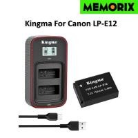 ราคา KingMa For Canon LP-E12 (750mAh) Rechargable Battery / LCD Dual Charger Kit for Canon EOS M M2 M10 M50 M100 100D M200 (23930055441)