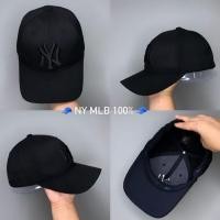 ราคา MLB - NY Cap หมวก NY สีดำ ปักดำ (17635105198)