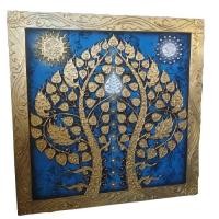 ราคา ภาพมงคล รูปต้นโพธิ์ทอง ภาพปิดทอง ขนาด100×100cm.กรอบหนาประมาณ 4 Cm(มี 5 แบบให้เลือก) ภาพติดผนัง ภาพตกแต่งบ้าน (14646653374)