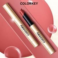 ราคา COLORKEY Lip Gloss Gold Tube Solid Lip Gloss Lip Gloss Transparent Glass Lip Lipstick (40956379656)