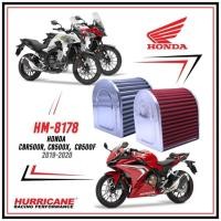 ราคา HURRICANE กรอง กรองอากาศ กรองซิ่ง กรองแต่ง เพิ่มแรงม้า HM-8178 Honda CBR 500R CB 500X CB 500F ปี 19 ขึ้นไป โฉมล่าสุด (22372192165)