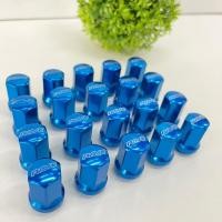 ราคา น็อตล้อ Rays น๊อตล้อเหล็ก น็อตล้อรถยนต์ น็อตล้อสี น็อตล้อแต่ง 1ชุด 20ตัว เกลียว 1.5 (สีฟ้า) (15010857796)