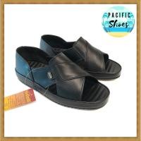 ราคา Walker รองเท้าหุ้มส้นผู้ชายหนังแท้วอคเกอร์ รุ่น M4459 สีดำ loafers by Pacific Shoes (4494923186)