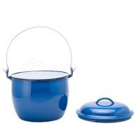 ราคา Authentic▲☂หม้อหูหิ้วเคลือบสีน้ำเงิน หม้ออวย ขนาด 28cm - 32cm ตรากระต่าย (14722247604)